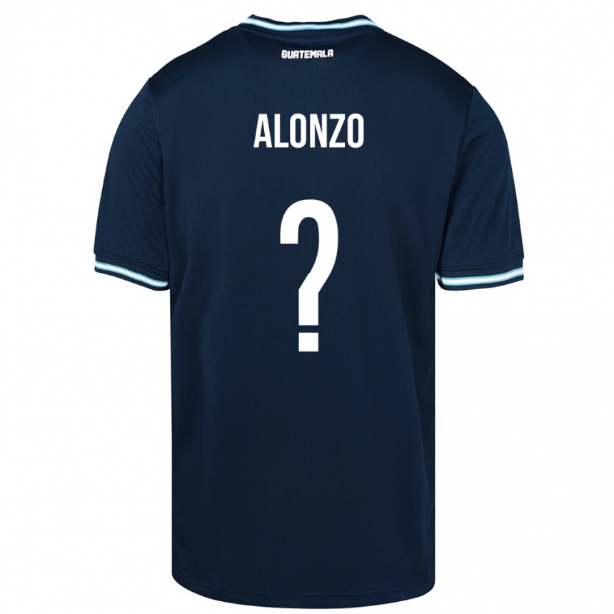 Kids Football Guatemala Anya Alonzo #0 Blue Away Jersey 24-26 T-Shirt