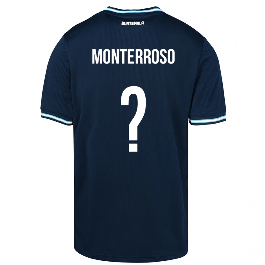 Kids Football Guatemala María Monterroso #0 Blue Away Jersey 24-26 T-Shirt