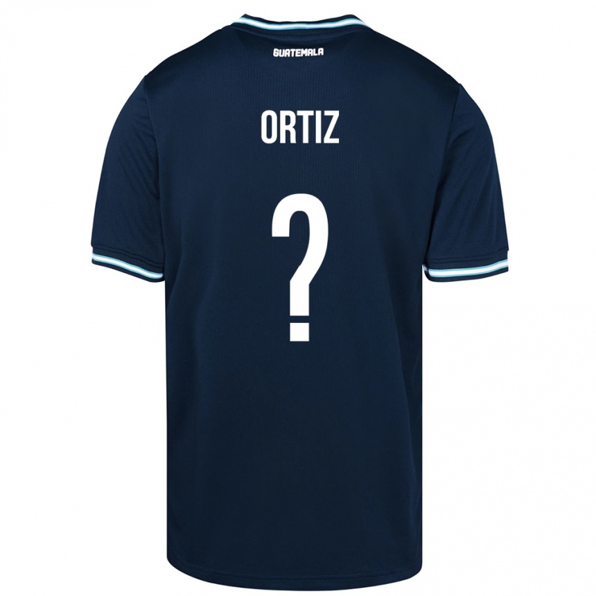 Kids Football Guatemala Jenifer Ortiz #0 Blue Away Jersey 24-26 T-Shirt
