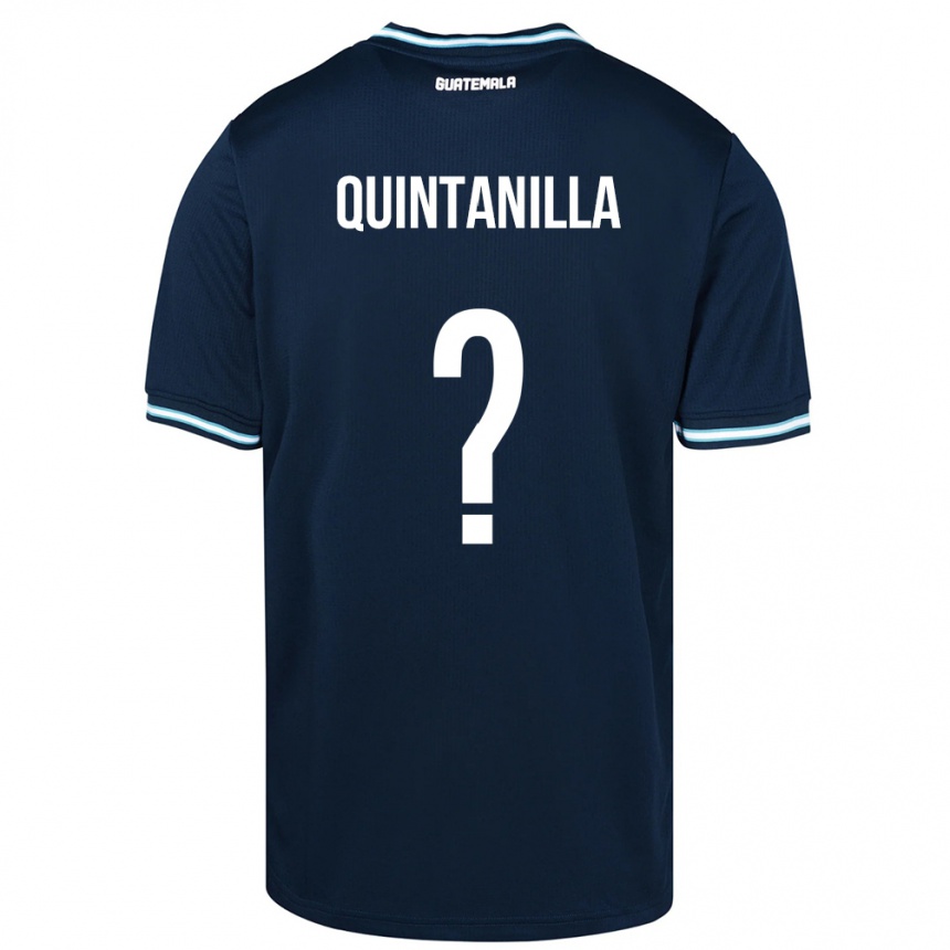 Kids Football Guatemala Anayelli Quintanilla #0 Blue Away Jersey 24-26 T-Shirt