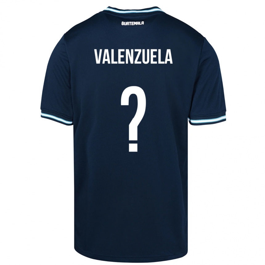 Kids Football Guatemala Briana Valenzuela #0 Blue Away Jersey 24-26 T-Shirt