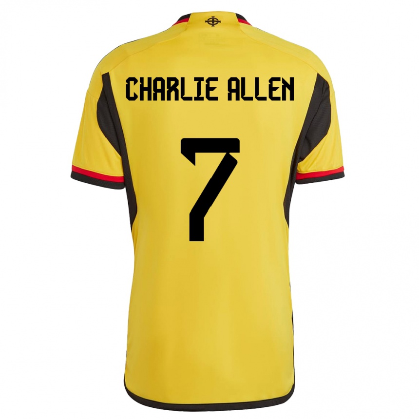Kids Football Northern Ireland Charlie Allen #7 White Away Jersey 24-26 T-Shirt