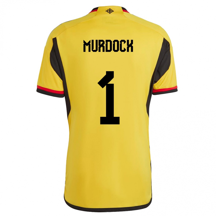 Kids Football Northern Ireland Will Murdock #1 White Away Jersey 24-26 T-Shirt