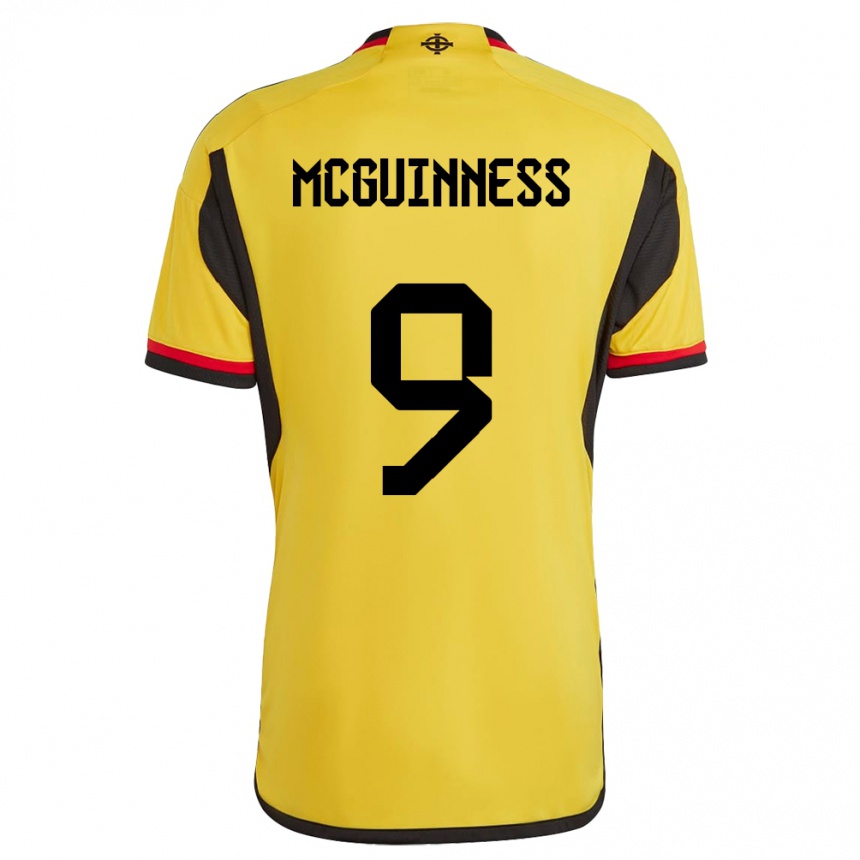 Kids Football Northern Ireland Kirsty Mcguinness #9 White Away Jersey 24-26 T-Shirt