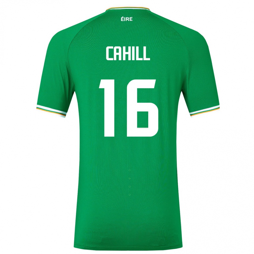 Men Football Ireland Killian Cahill #16 Green Home Jersey 24-26 T-Shirt