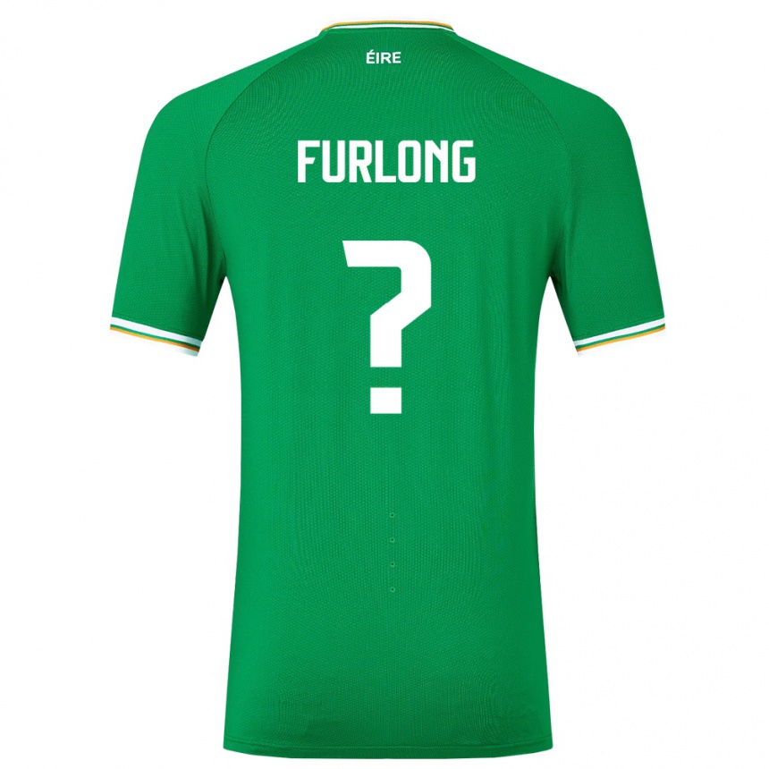 Men Football Ireland James Furlong #0 Green Home Jersey 24-26 T-Shirt