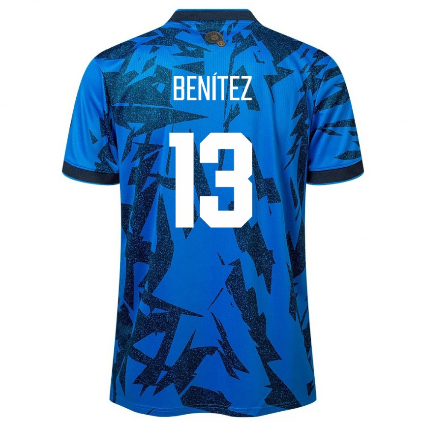 Men Football El Salvador Tereso Benítez #13 Blue Home Jersey 24-26 T-Shirt