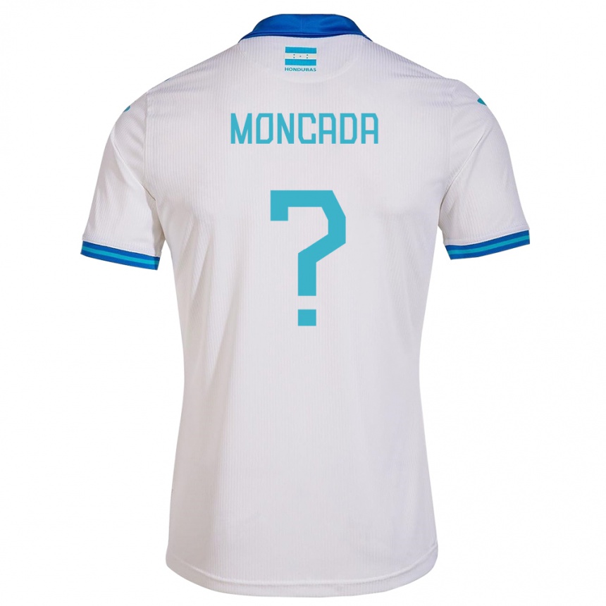 Men Football Honduras Linda Moncada #0 White Home Jersey 24-26 T-Shirt