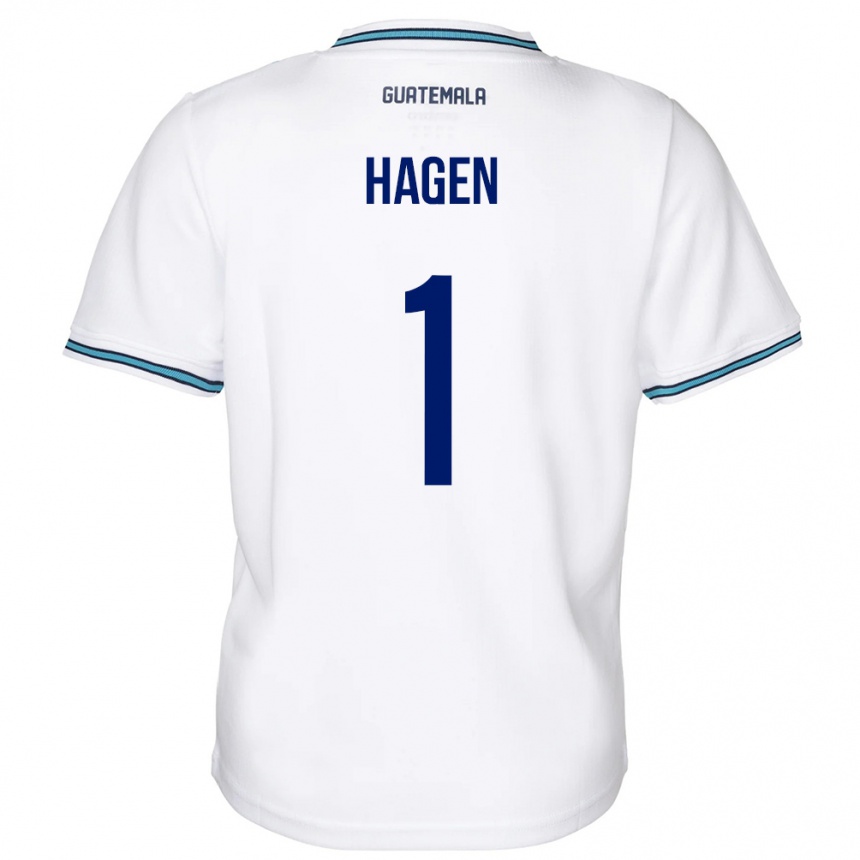 Men Football Guatemala Nicholas Hagen #1 White Home Jersey 24-26 T-Shirt
