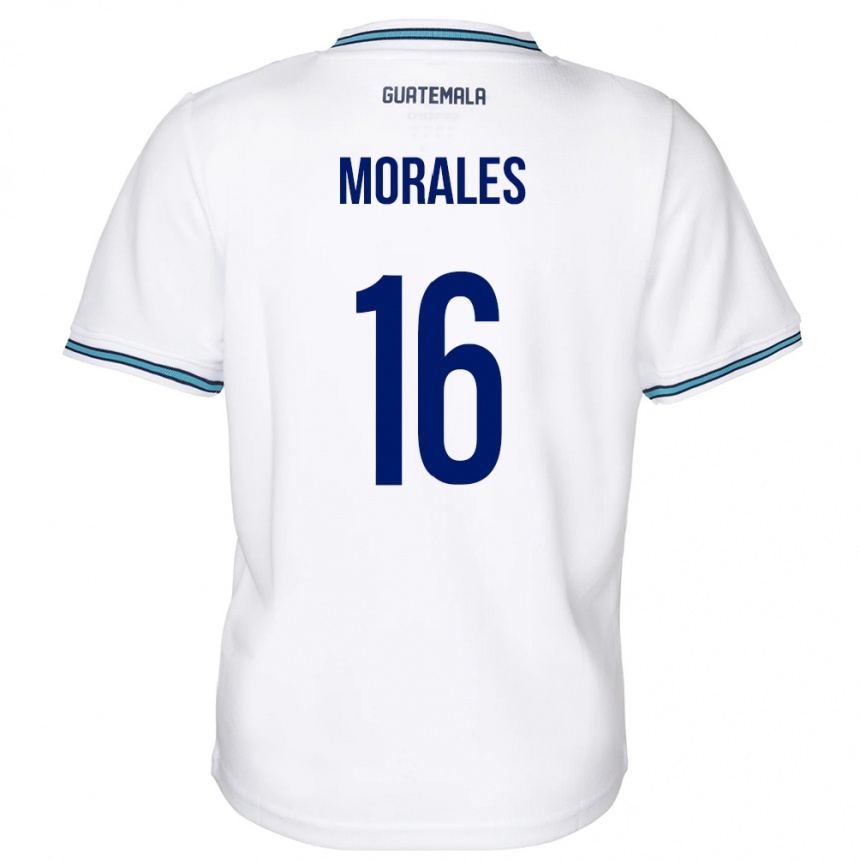 Men Football Guatemala José Morales #16 White Home Jersey 24-26 T-Shirt