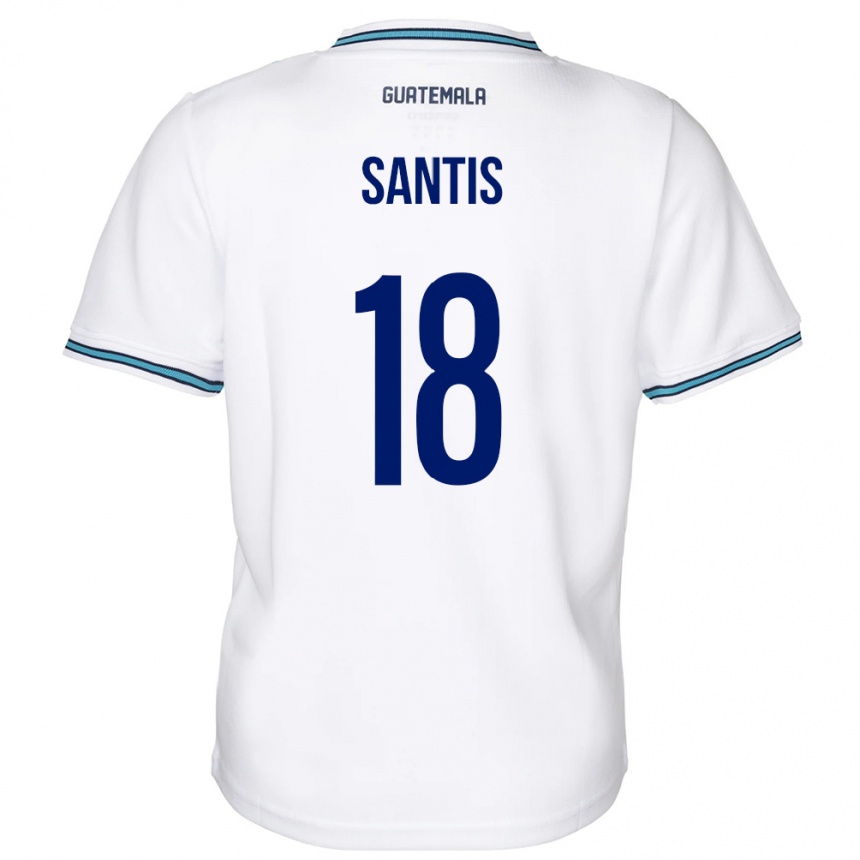 Men Football Guatemala Óscar Santis #18 White Home Jersey 24-26 T-Shirt