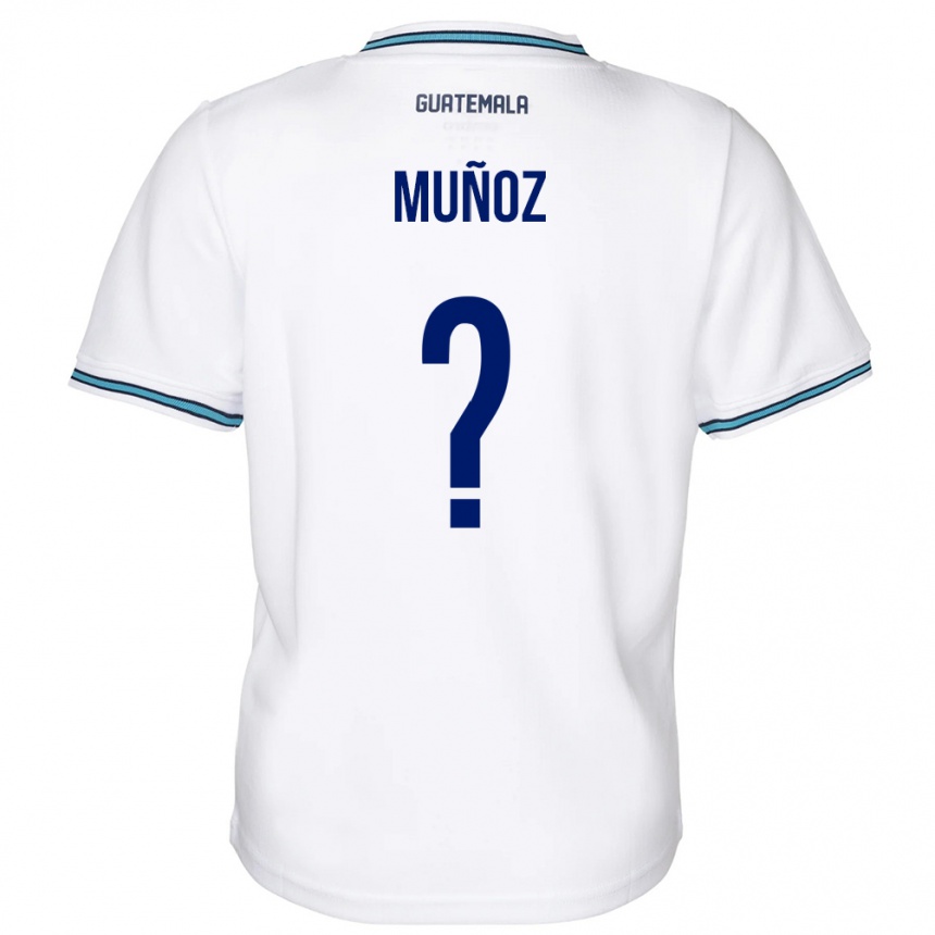 Men Football Guatemala Rudy Muñoz #0 White Home Jersey 24-26 T-Shirt