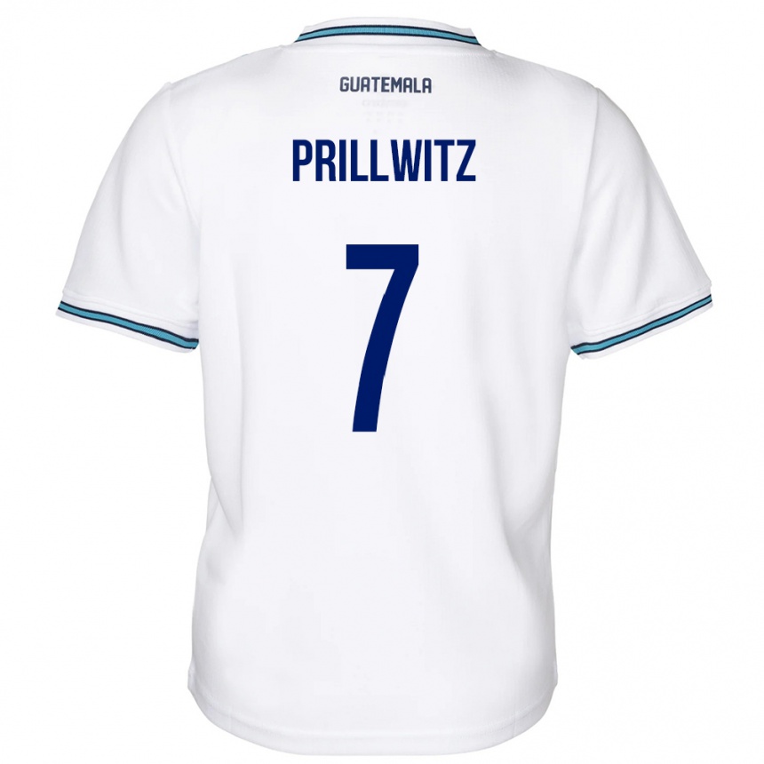 Men Football Guatemala Héctor Prillwitz #7 White Home Jersey 24-26 T-Shirt