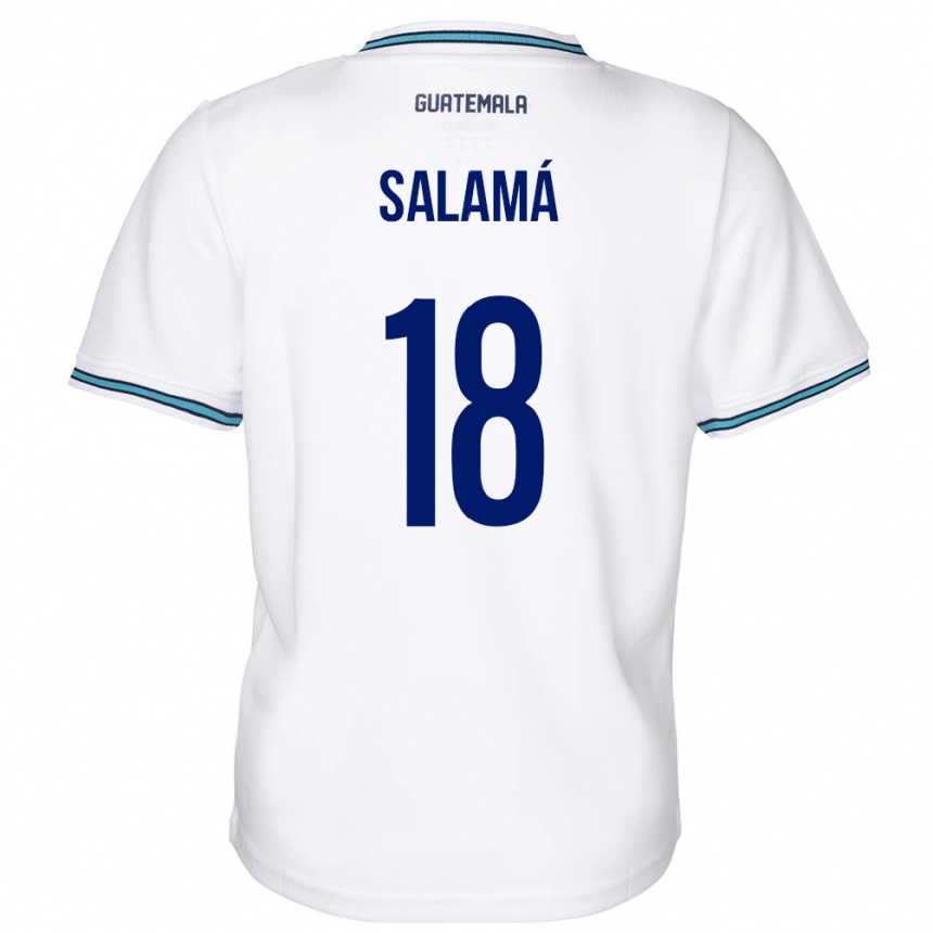 Men Football Guatemala Anthony Salamá #18 White Home Jersey 24-26 T-Shirt