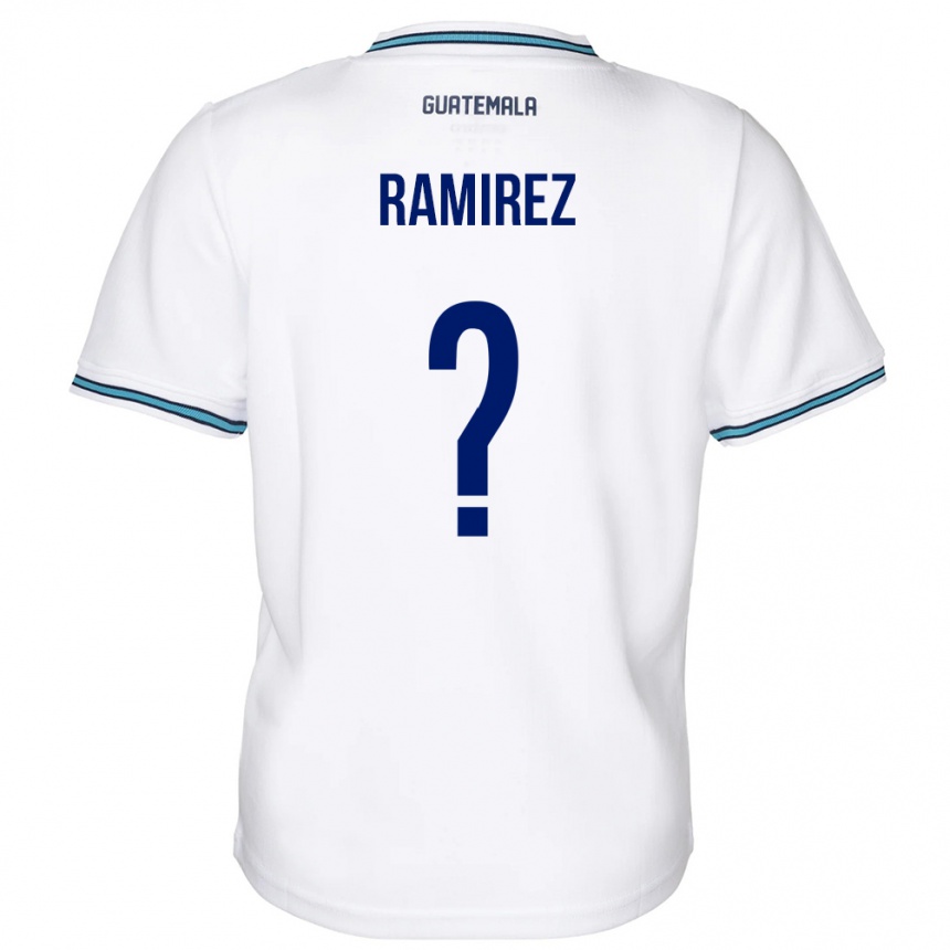 Men Football Guatemala Nelson Ramirez #0 White Home Jersey 24-26 T-Shirt