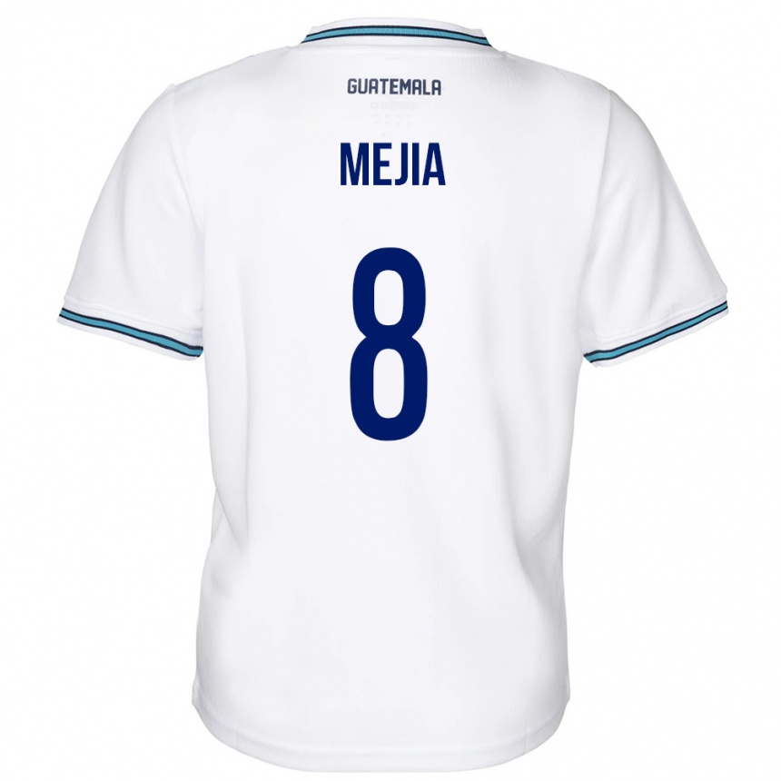 Men Football Guatemala Robert Mejia #8 White Home Jersey 24-26 T-Shirt