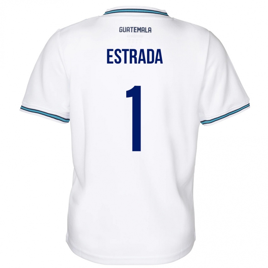 Men Football Guatemala Alexia Estrada #1 White Home Jersey 24-26 T-Shirt