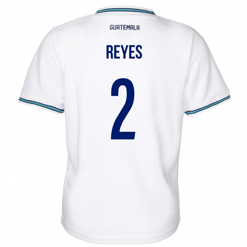 Men Football Guatemala Samantha Reyes #2 White Home Jersey 24-26 T-Shirt