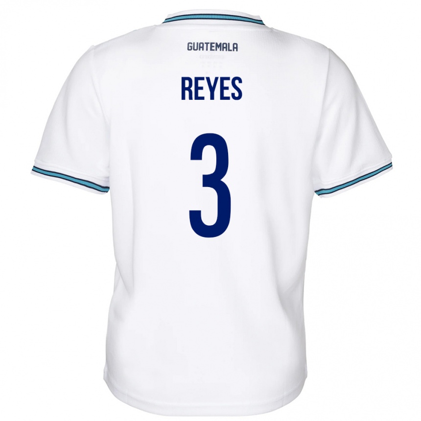 Men Football Guatemala Martha Reyes #3 White Home Jersey 24-26 T-Shirt