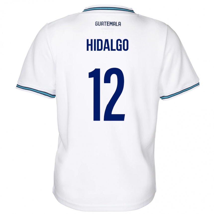 Men Football Guatemala Angie Hidalgo #12 White Home Jersey 24-26 T-Shirt