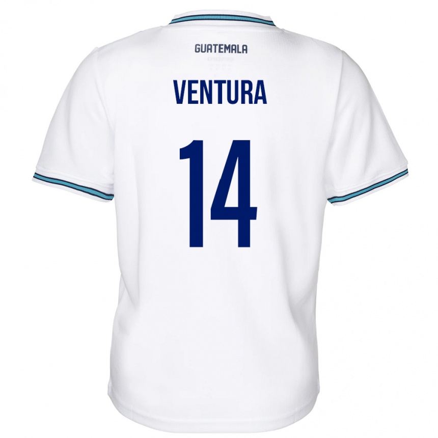 Men Football Guatemala Madelyn Ventura #14 White Home Jersey 24-26 T-Shirt