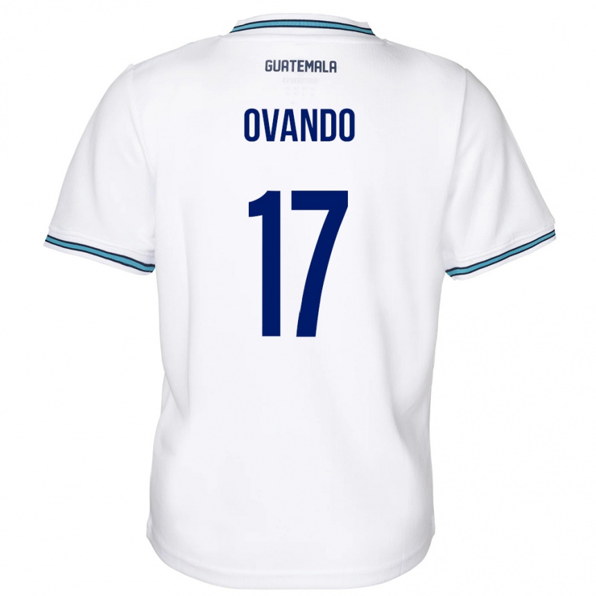 Men Football Guatemala Sandra Ovando #17 White Home Jersey 24-26 T-Shirt