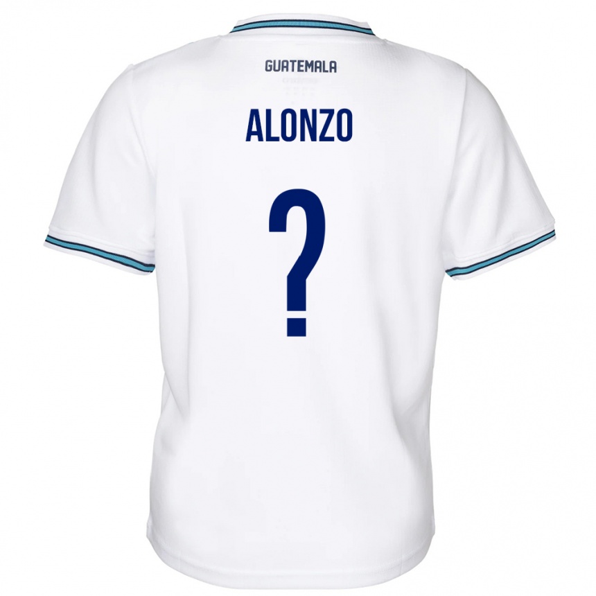 Men Football Guatemala Anya Alonzo #0 White Home Jersey 24-26 T-Shirt