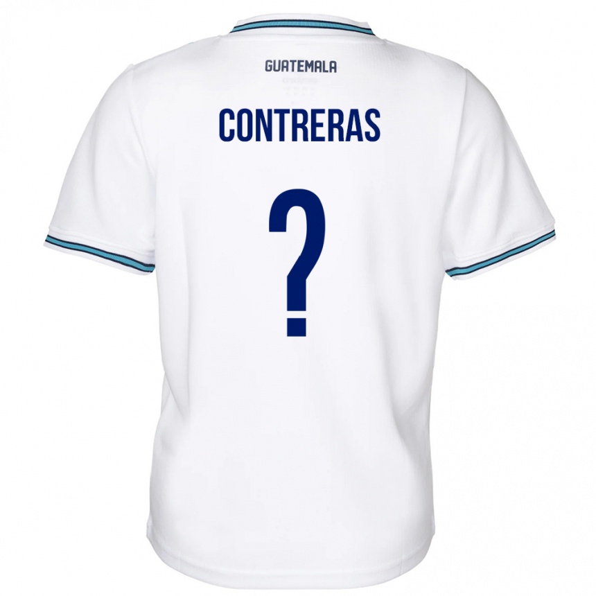 Men Football Guatemala Betzael Contreras #0 White Home Jersey 24-26 T-Shirt