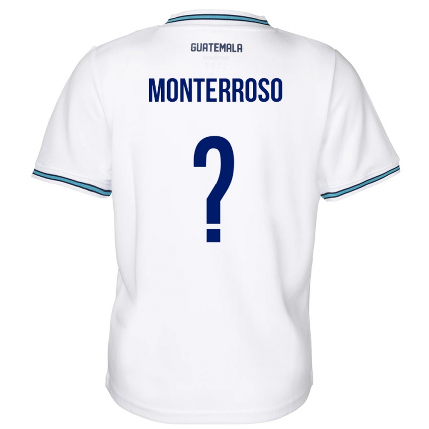 Men Football Guatemala María Monterroso #0 White Home Jersey 24-26 T-Shirt