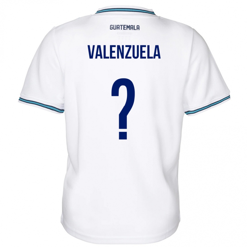 Men Football Guatemala Briana Valenzuela #0 White Home Jersey 24-26 T-Shirt