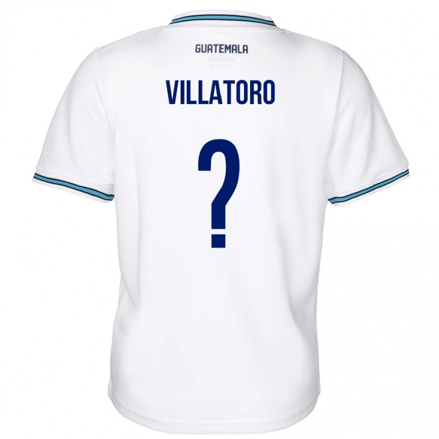 Men Football Guatemala Grace Villatoro #0 White Home Jersey 24-26 T-Shirt