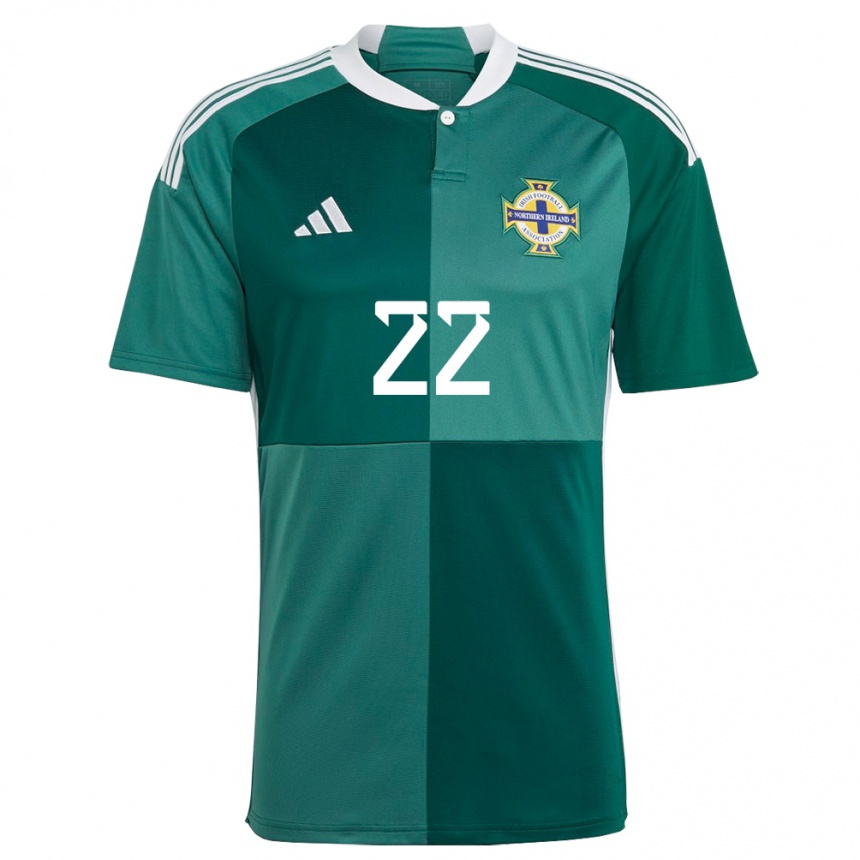 Men Football Northern Ireland Abbie Magee #22 Green Home Jersey 24-26 T-Shirt