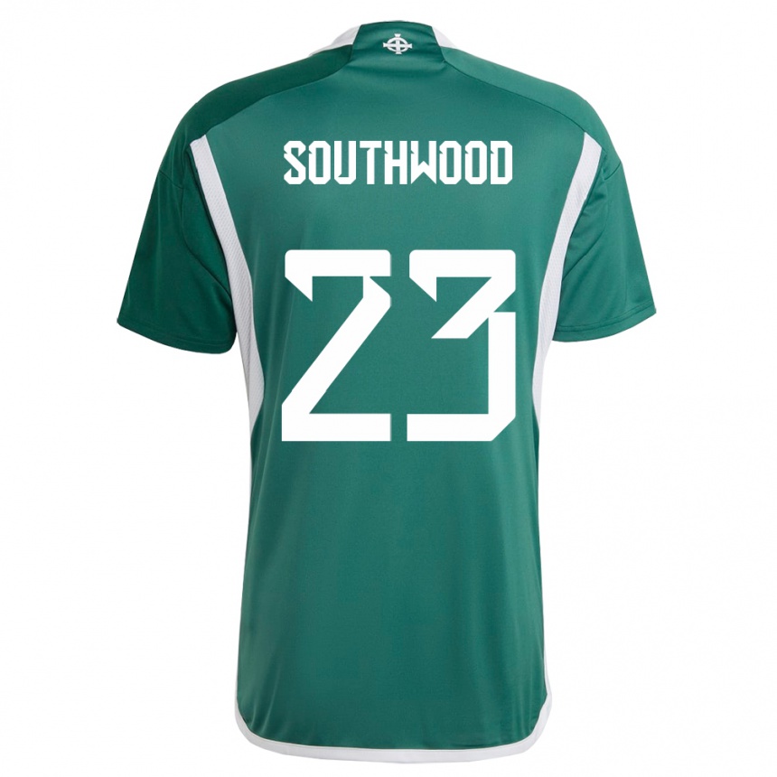 Men Football Northern Ireland Luke Southwood #23 Green Home Jersey 24-26 T-Shirt