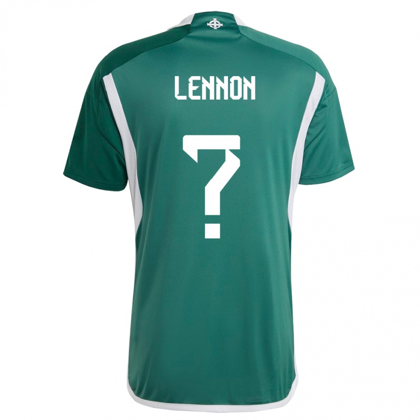 Men Football Northern Ireland Gallagher Lennon #0 Green Home Jersey 24-26 T-Shirt