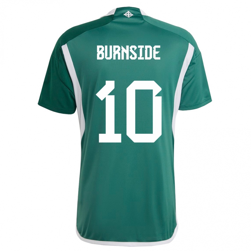 Men Football Northern Ireland Callum Burnside #10 Green Home Jersey 24-26 T-Shirt