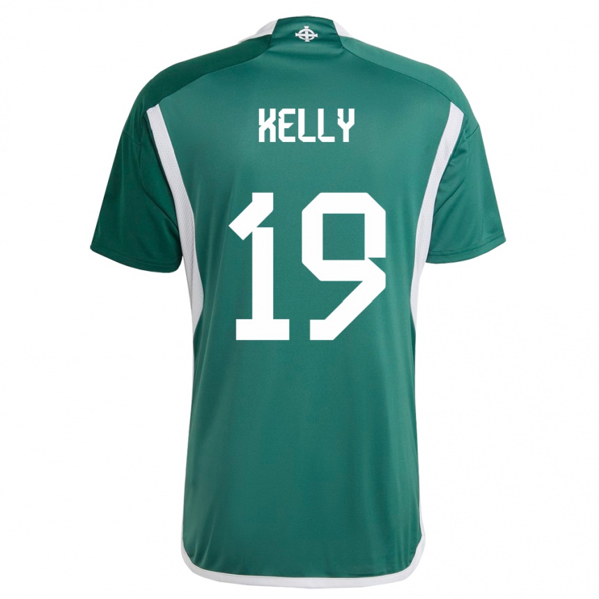 Men Football Northern Ireland Oscar Kelly #19 Green Home Jersey 24-26 T-Shirt