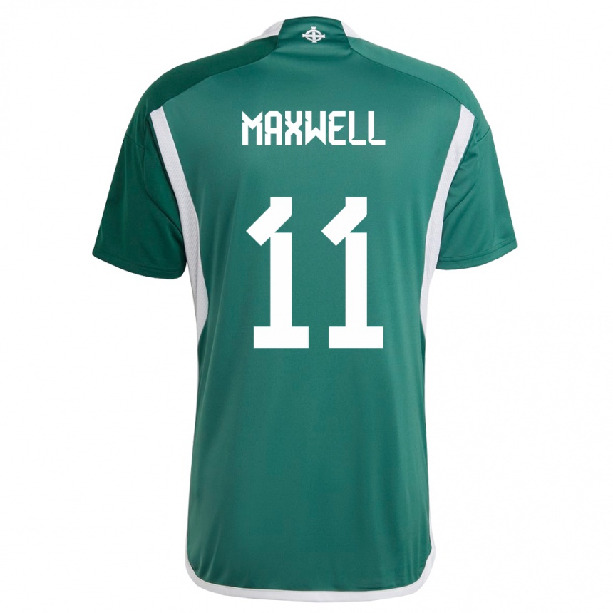 Men Football Northern Ireland Danielle Maxwell #11 Green Home Jersey 24-26 T-Shirt