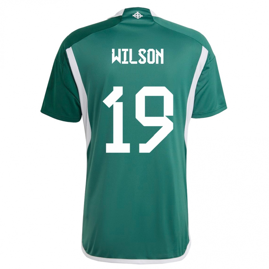 Men Football Northern Ireland Emily Wilson #19 Green Home Jersey 24-26 T-Shirt