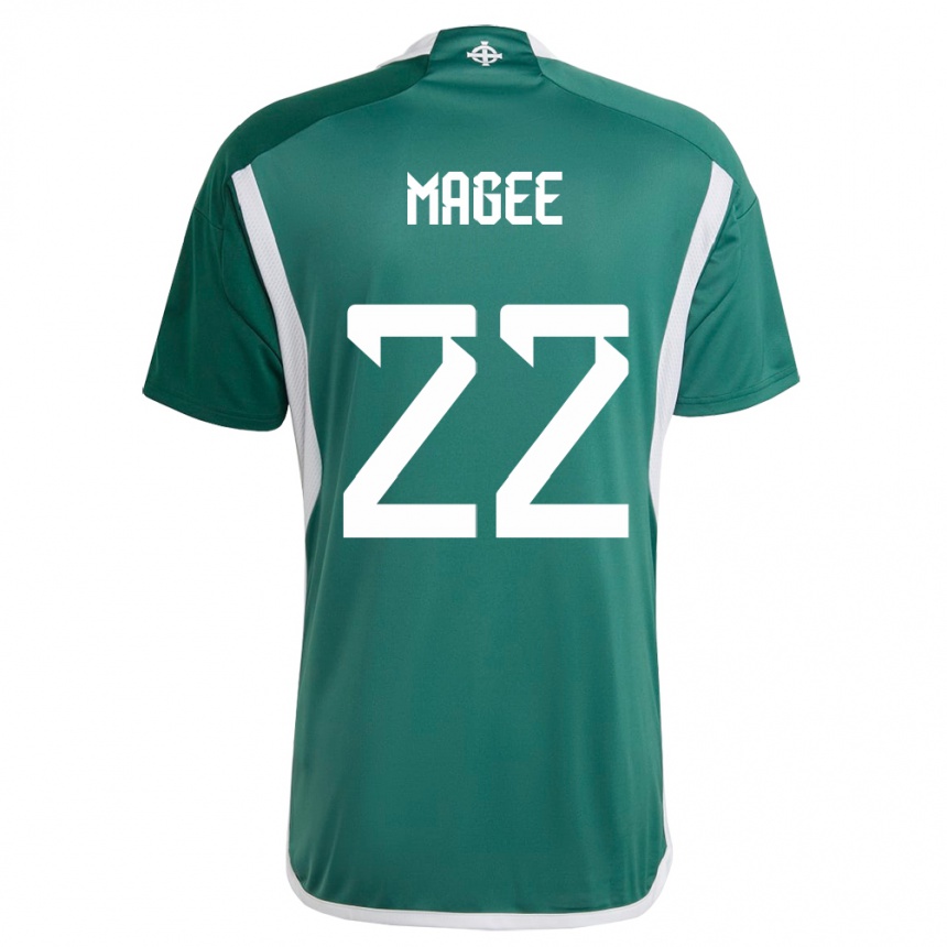 Men Football Northern Ireland Abbie Magee #22 Green Home Jersey 24-26 T-Shirt