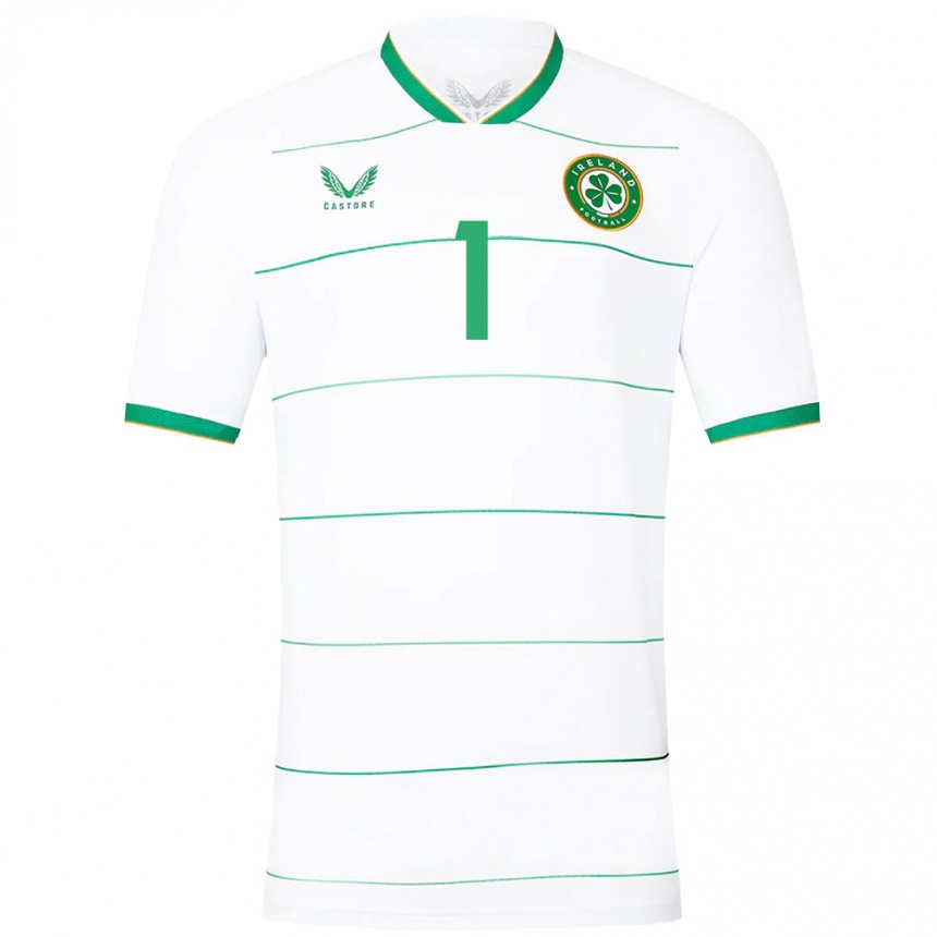 Men Football Ireland Naoisha Mcaloon #1 White Away Jersey 24-26 T-Shirt