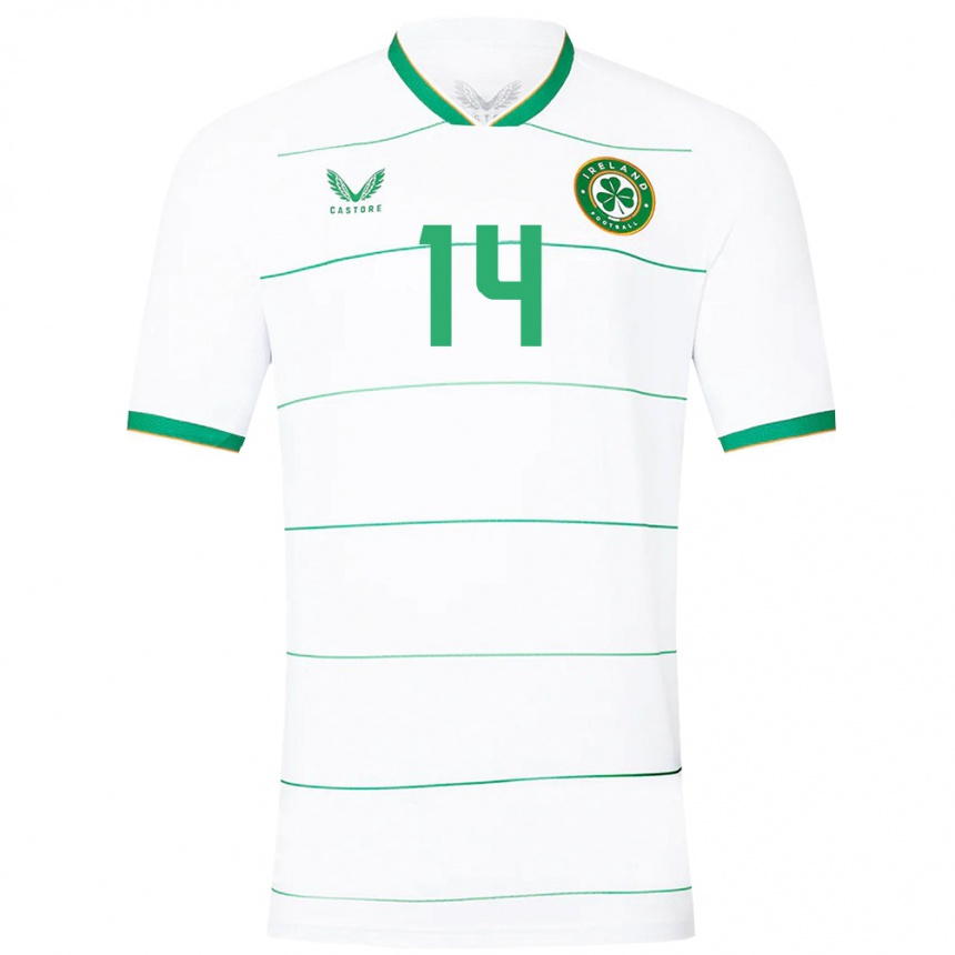 Men Football Ireland Heather Payne #14 White Away Jersey 24-26 T-Shirt