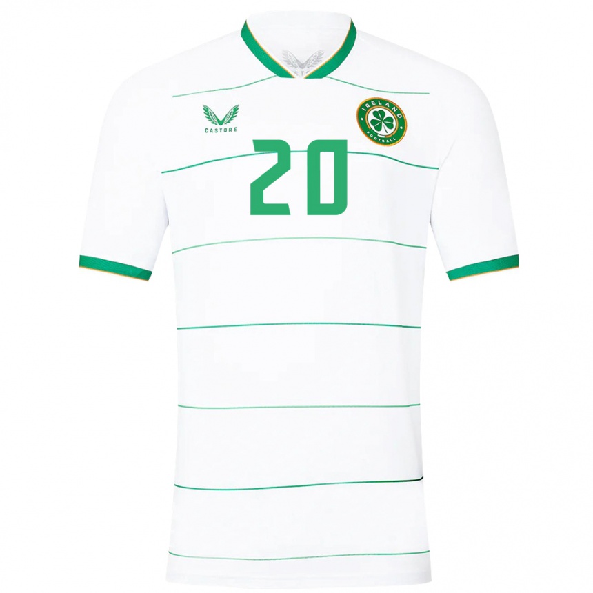 Men Football Ireland Claire Walsh #20 White Away Jersey 24-26 T-Shirt