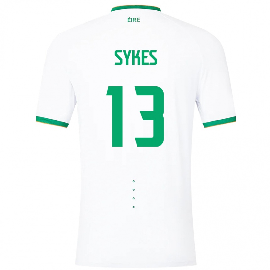 Men Football Ireland Mark Sykes #13 White Away Jersey 24-26 T-Shirt