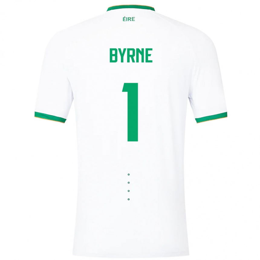 Men Football Ireland Reece Byrne #1 White Away Jersey 24-26 T-Shirt