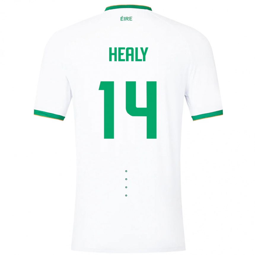 Men Football Ireland Freya Healy #14 White Away Jersey 24-26 T-Shirt