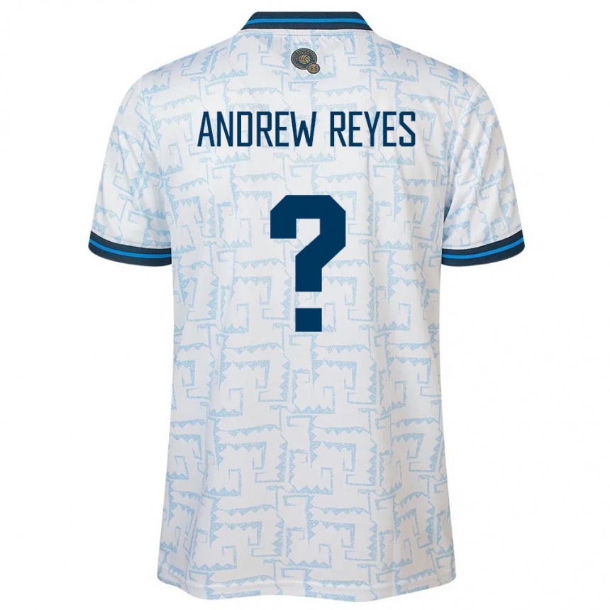 Men Football El Salvador Andrew Reyes #0 White Away Jersey 24-26 T-Shirt