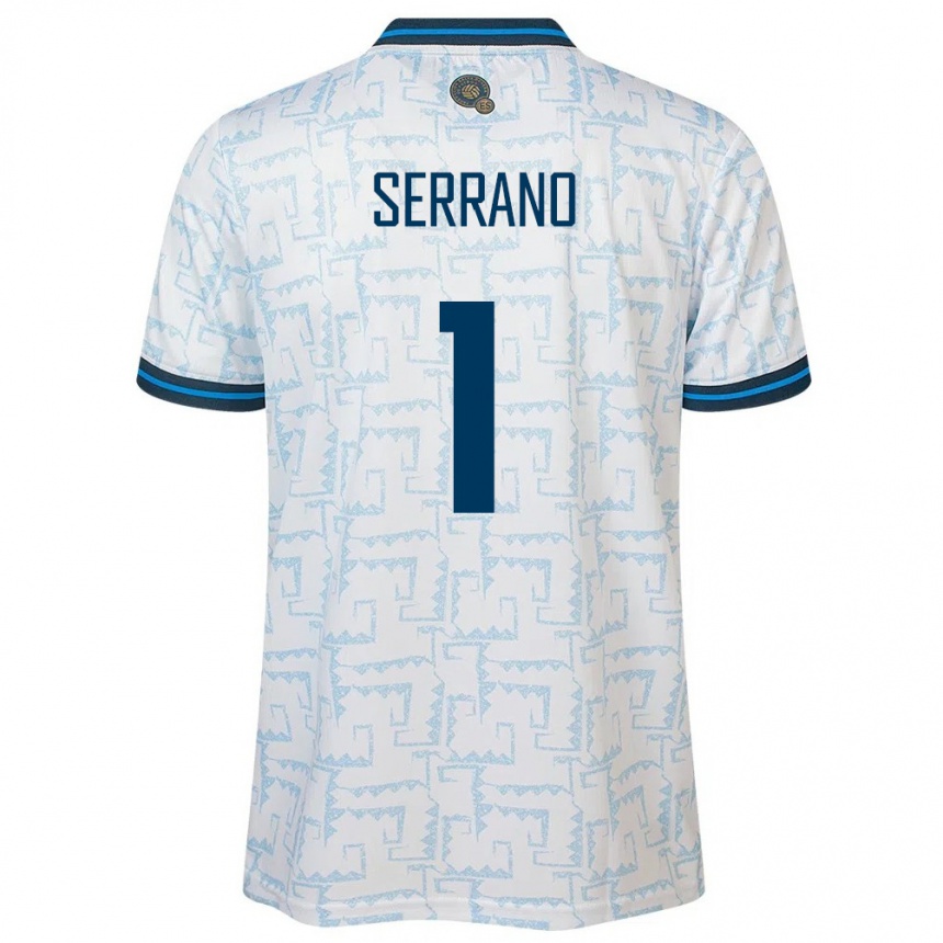 Men Football El Salvador Idalia Serrano #1 White Away Jersey 24-26 T-Shirt