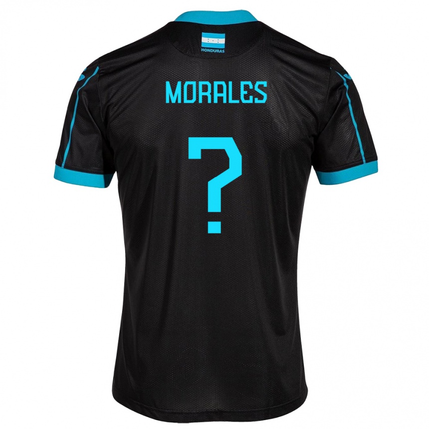 Men Football Honduras Melida Morales #0 Black Away Jersey 24-26 T-Shirt