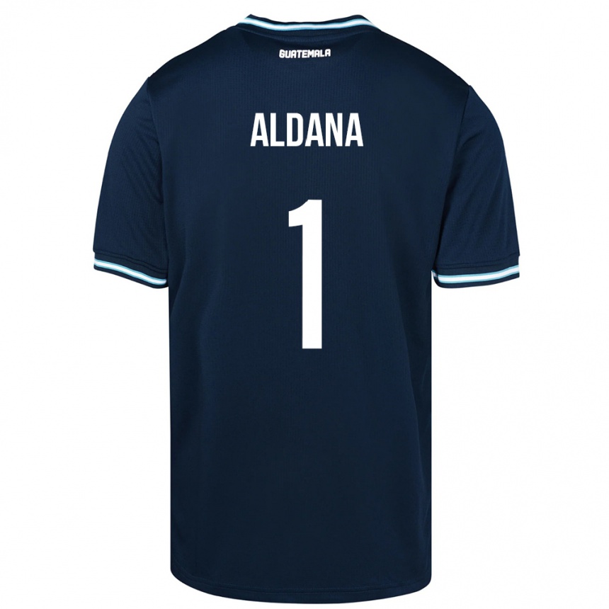 Men Football Guatemala David Aldana #1 Blue Away Jersey 24-26 T-Shirt