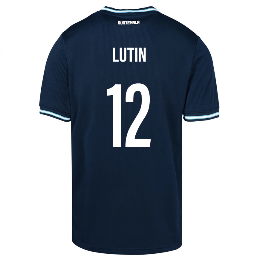 Men Football Guatemala John Lutin #12 Blue Away Jersey 24-26 T-Shirt